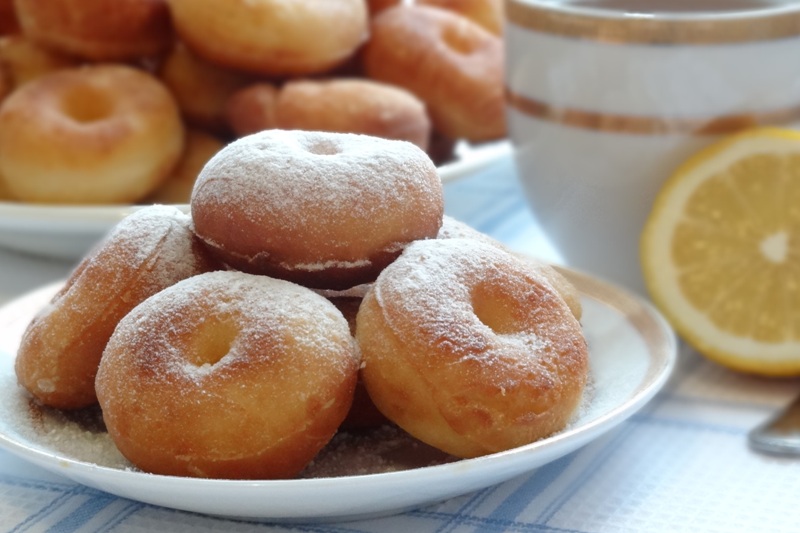 Рецепт пончиков с начинкой на сковороде