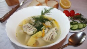 Суп с сырными пельменями по-итальянски без мяса